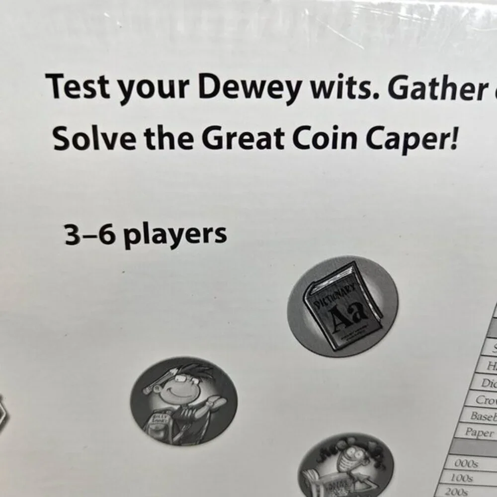 The Great Coin Caper A Dewey Whodunit Game‎ Family Game Night Play Detective New